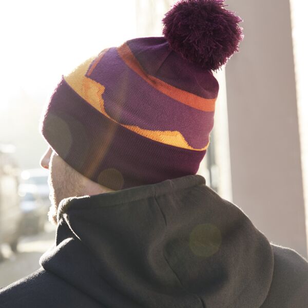 Beechfield Mountain Peaks Pom Pom Beanie Thumbnail