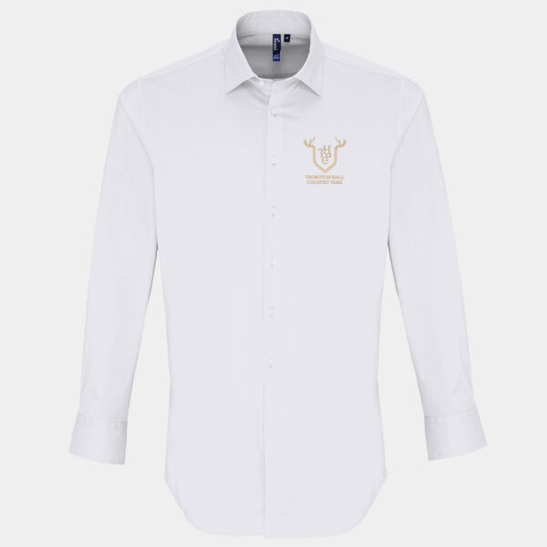 PR244 Stretch fit cotton poplin long sleeve shirt Thumbnail